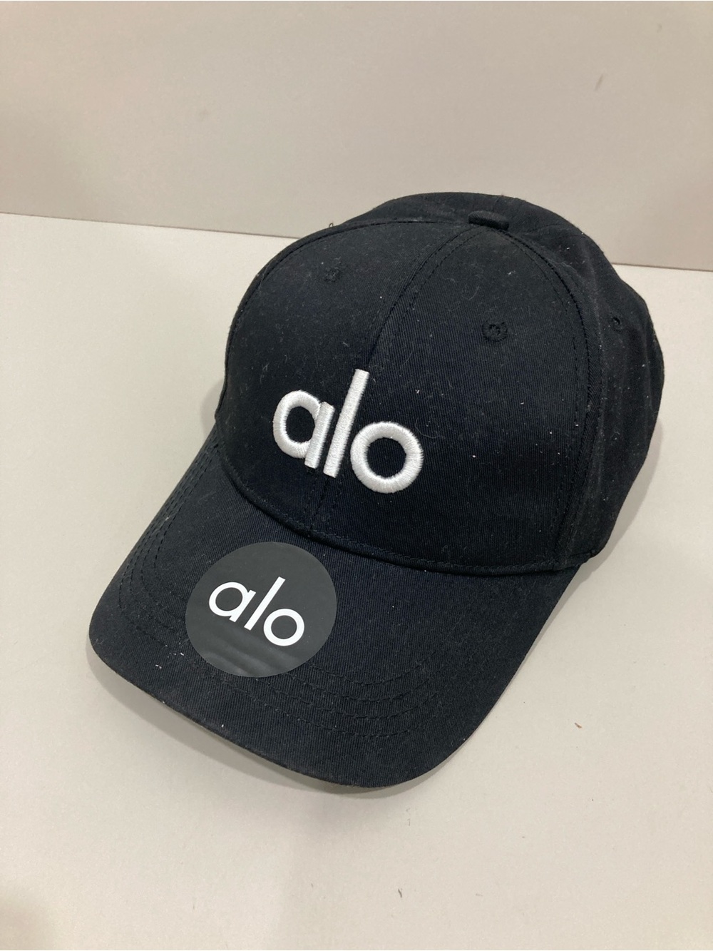 ALO Yoga Black Logo Baseball Cap - ALO Yoga Branded Kids Hat